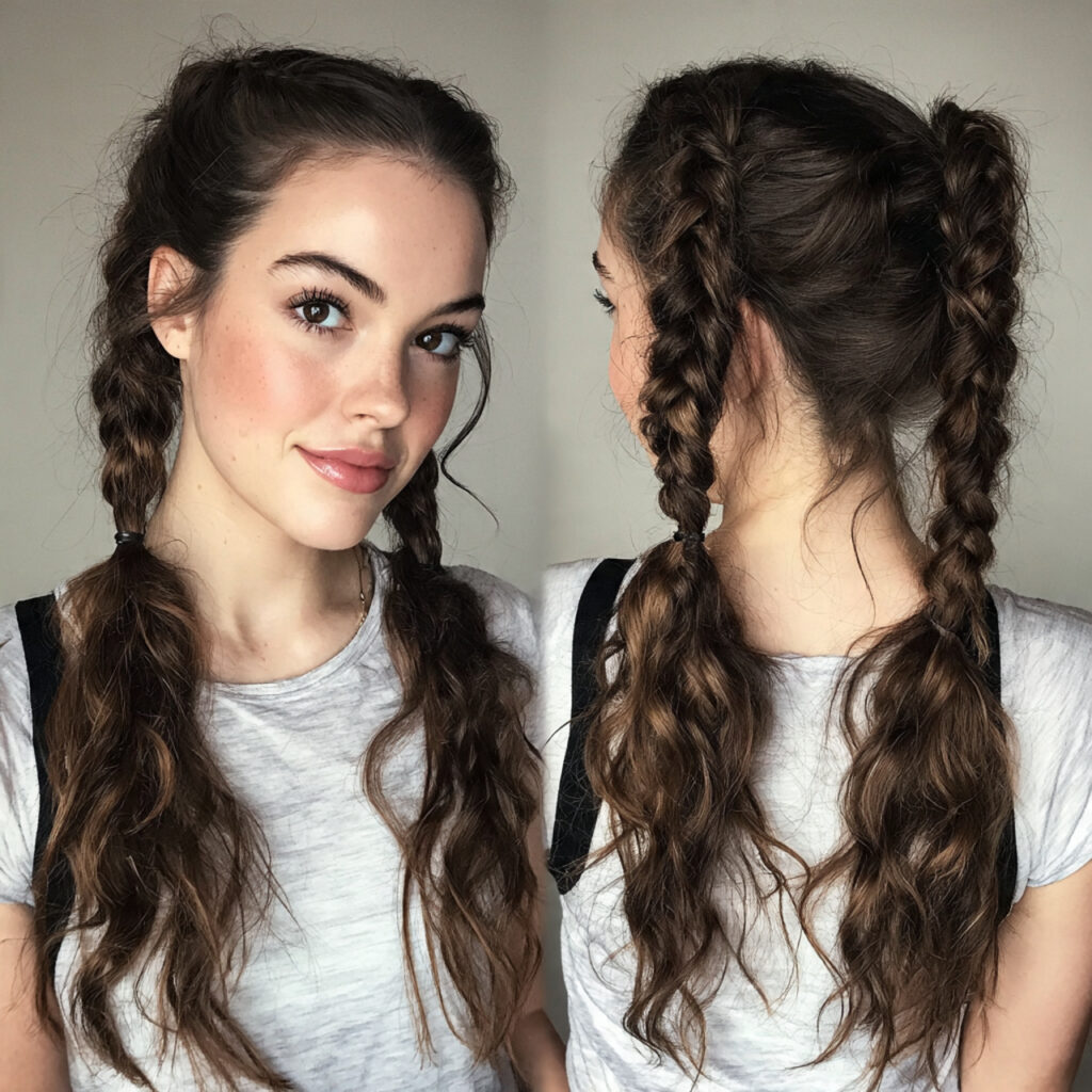 14 Greasy Hair Hairstyles That Actually Look Chic, Not “I Overslept Again.” 7 braided low pigtails for greasy hair hairstyles