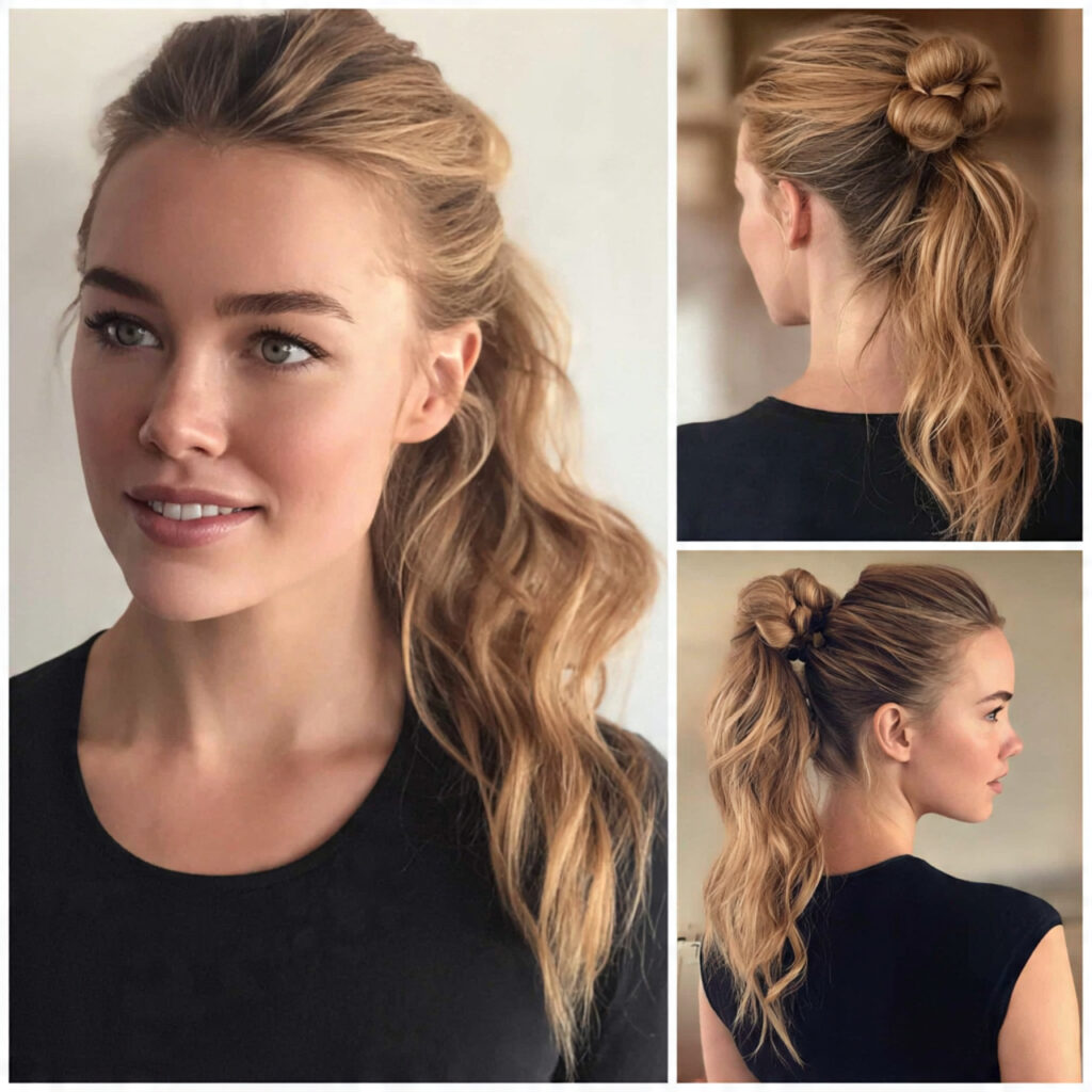 13 Volleyball Hairstyles Ideas That Are Cute, Game-Ready, and Actually Stay Put 8 bubble ponytail for volleyball hairstyles