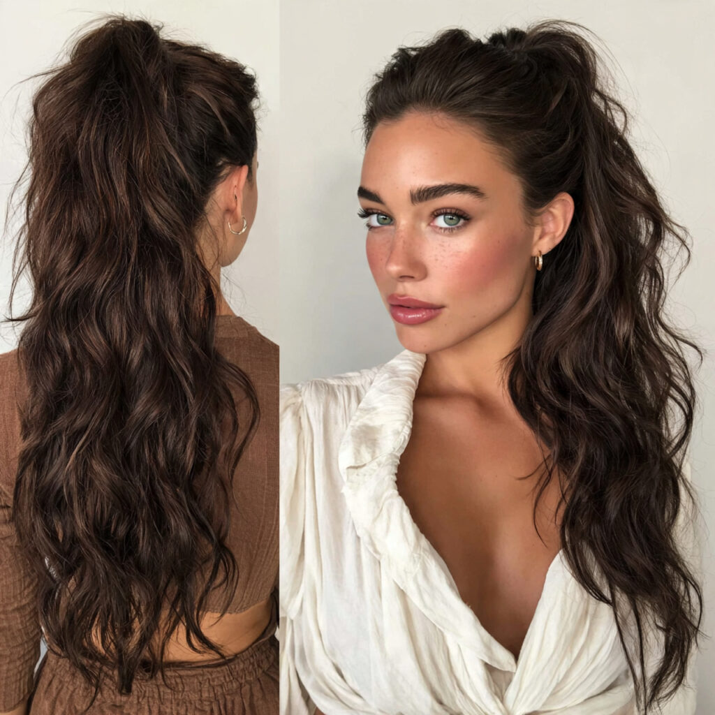 14 Greasy Hair Hairstyles That Actually Look Chic, Not “I Overslept Again.” 3 classic high ponytail for greasy hair hairstyles