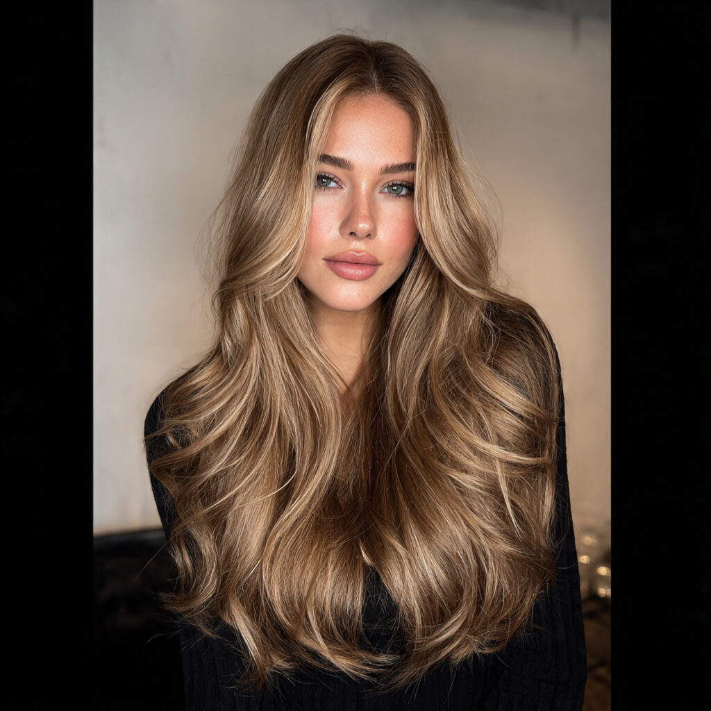 14 Open Hairstyle Ideas That Are Cute, Easy, and Giving Main-Character Energy 2 classic middle part open hair