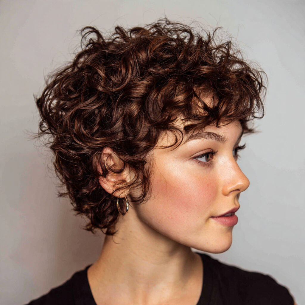 14 Short Curly Hairstyles That Are Cute, Cool, and Basically Doing the Most in the Best Way 13 curly bixie cut for short curly hairstyles