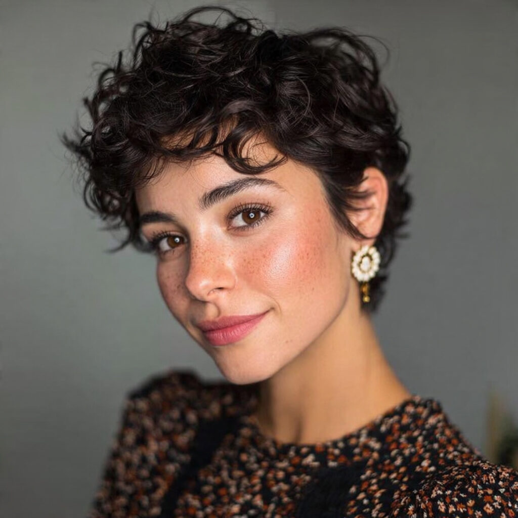 14 Short Curly Hairstyles That Are Cute, Cool, and Basically Doing the Most in the Best Way 2 curly pixie cut for short curly hairstyles