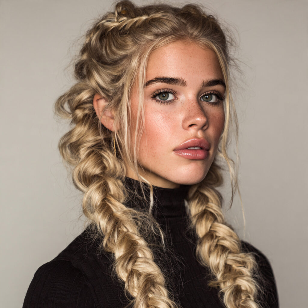 15 Quick Braided Hairstyles Ideas That Make You Look Put-Together in Minutes 5 double dutch braids