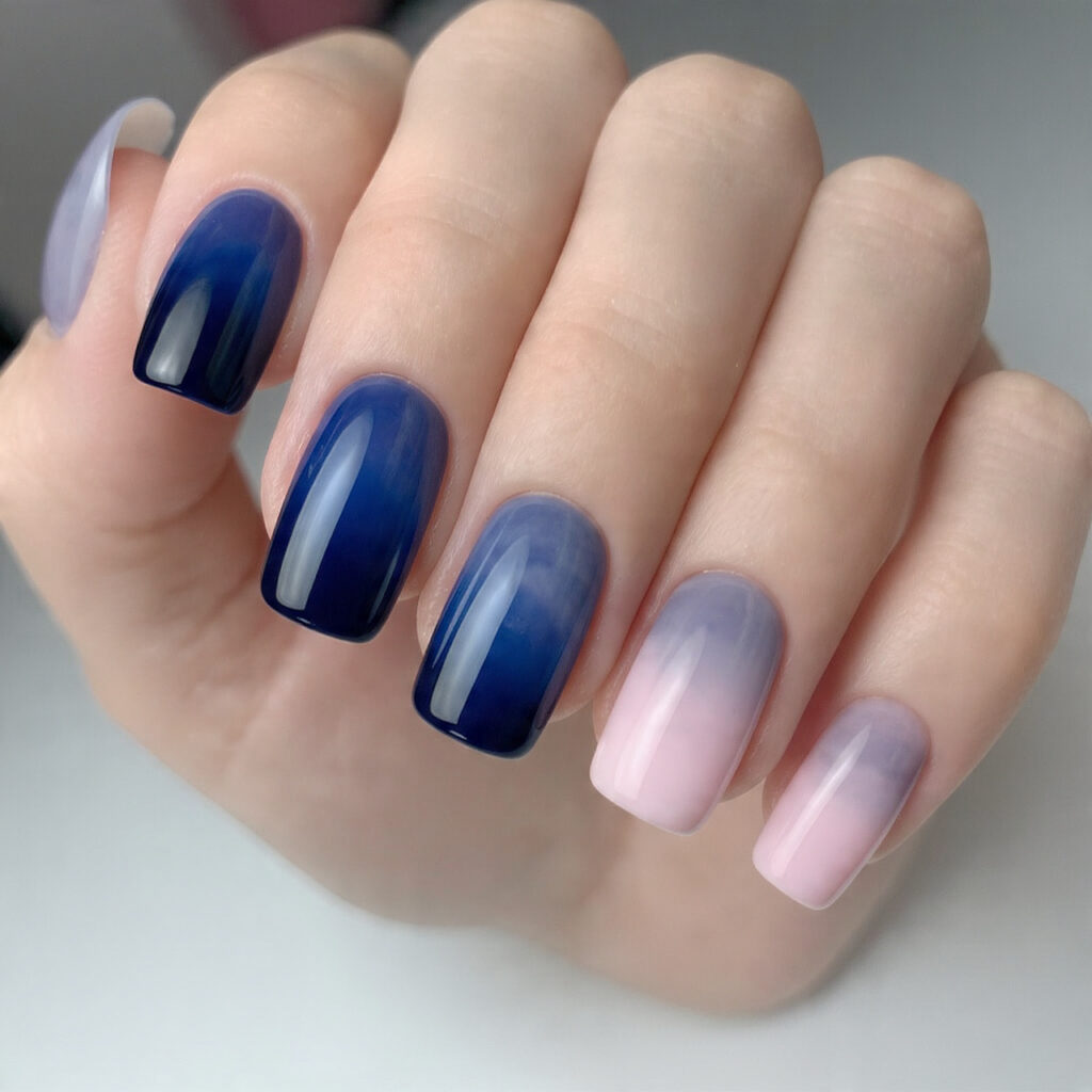 14 Korean Nail Art Ideas: The Cutest, Glossiest Designs You’ll Want Immediately 15 k gradient ombr nails for korean nail art