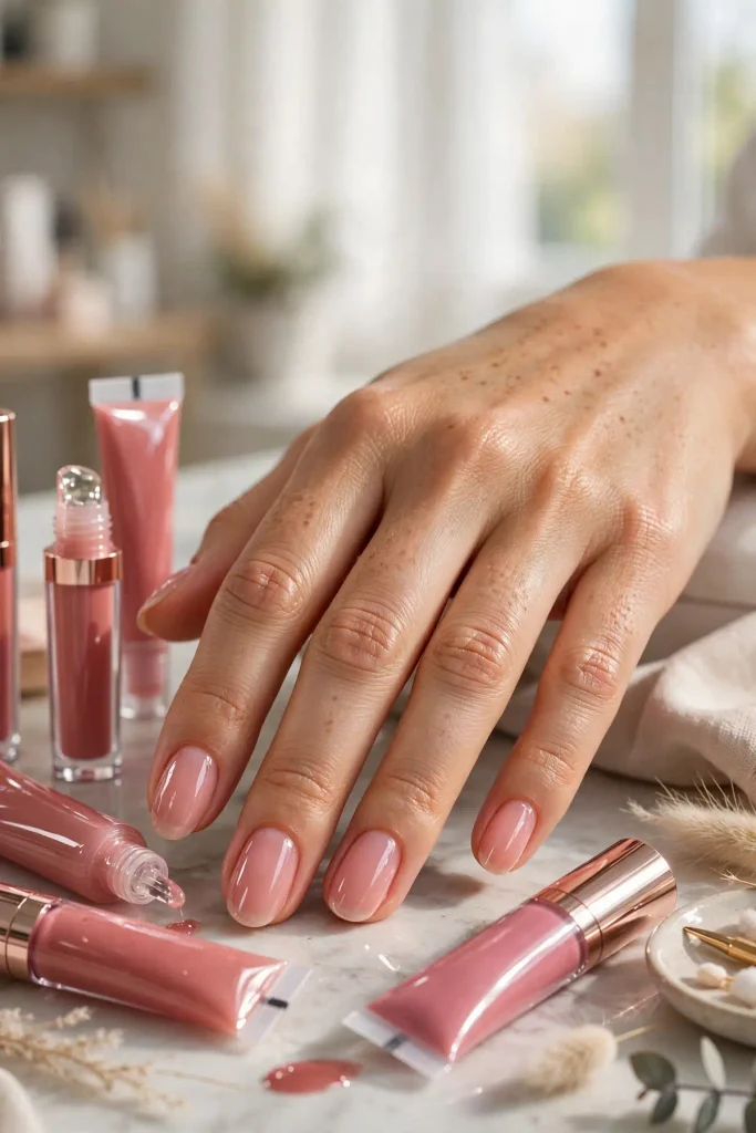 14 Korean Nail Art Ideas, Starring Your Inner K-Drama Cast 6 k04 lip gloss nails