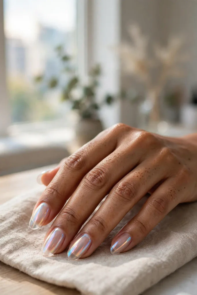 14 Korean Nail Art Ideas, Starring Your Inner K-Drama Cast 7 k05 glass nails