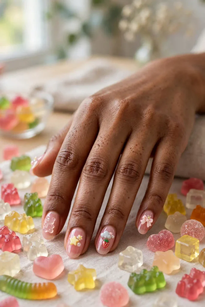 14 Korean Nail Art Ideas, Starring Your Inner K-Drama Cast 12 k10 jelly charms