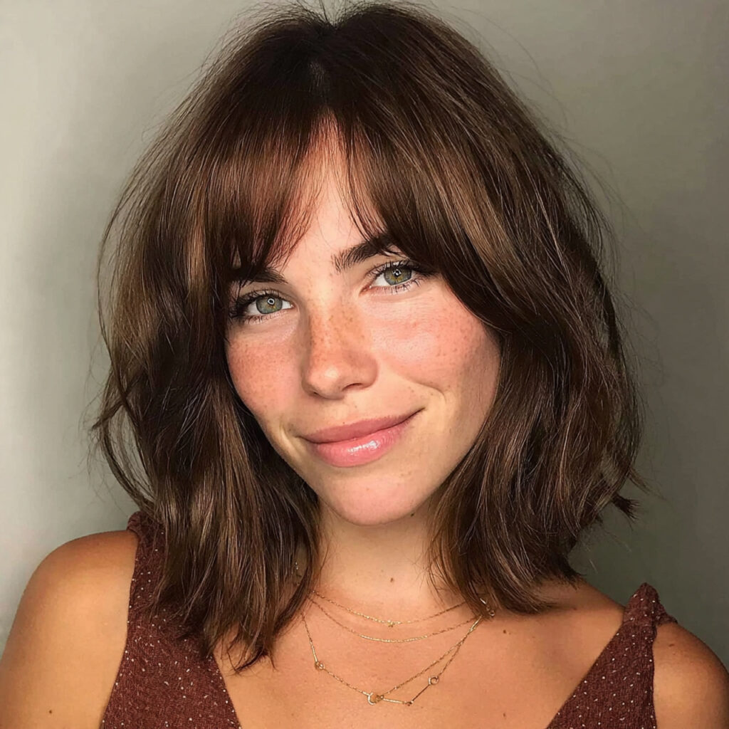 15 Long Bob Hairstyles That Are Seriously Chic, Low-Maintenance, and About to Be Everywhere 4 long bob with curtain bangs 1