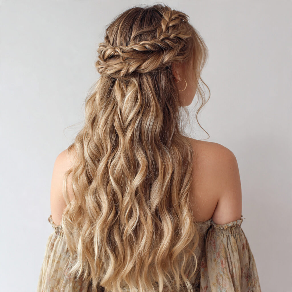 15 Quick Braided Hairstyles Ideas That Make You Look Put-Together in Minutes 16 mini braids with loose waves