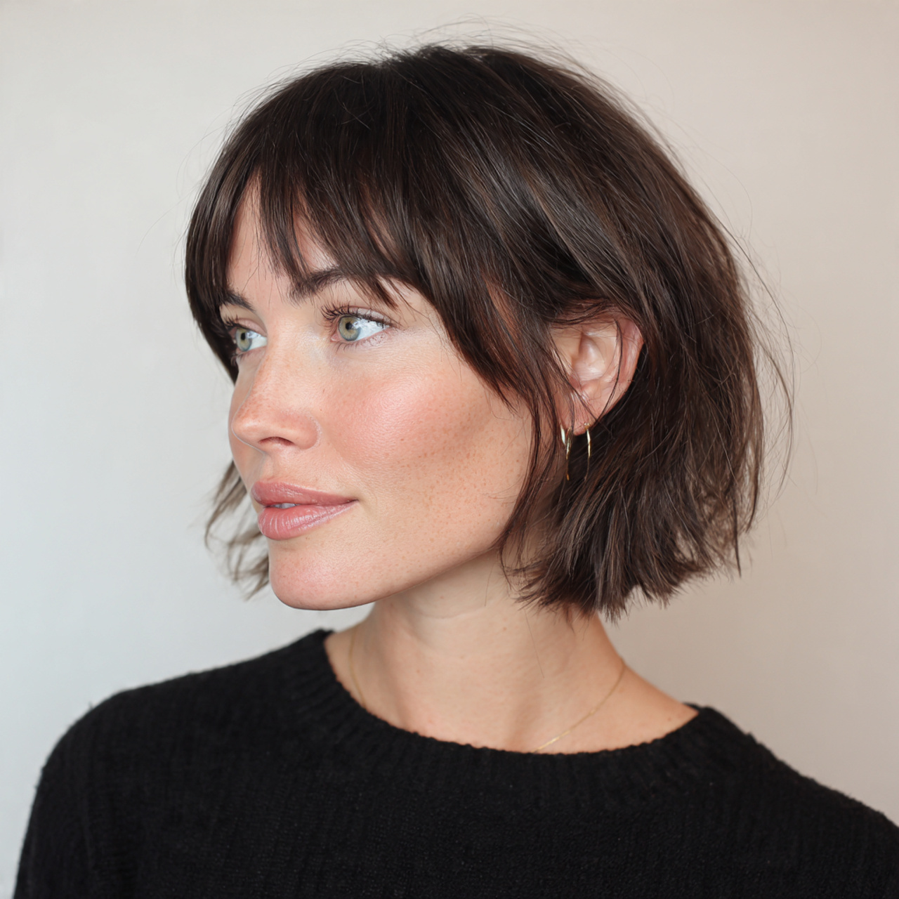 14 Layered Bob Hairstyles Ideas That’ll Give You Instant Main Character Energy in 2026 (Book That Appointment, Bestie) 15 Minimalist Layered Bob with Curtain Bangs