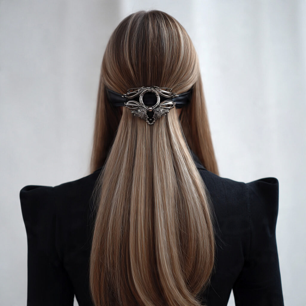 14 Open Hairstyle Ideas That Are Cute, Easy, and Giving Main-Character Energy 14 open hair with a center clip at the back