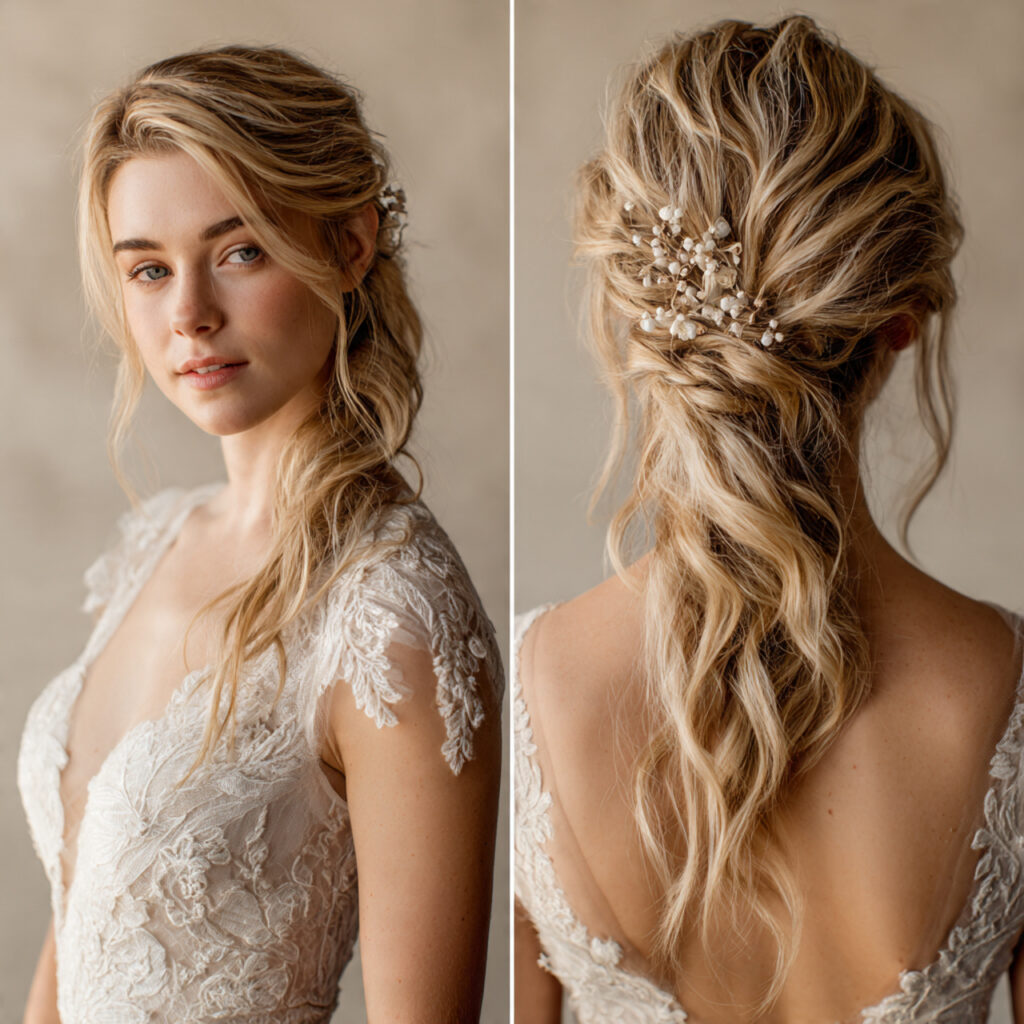 14 Open Hairstyle Ideas That Are Cute, Easy, and Giving Main-Character Energy 12 open hair with one side pinned back