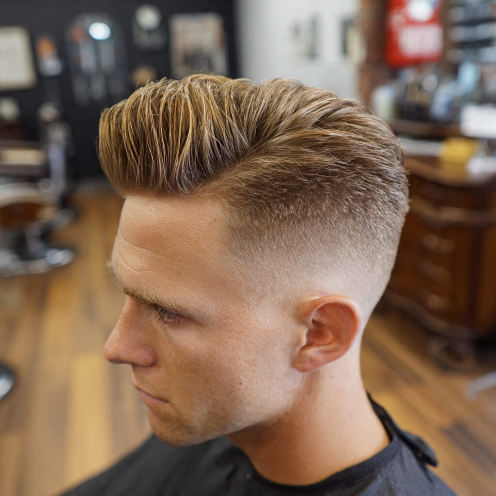14 Boy Hairstyle Ideas That Are Seriously Cool Right Now 11 pompadour fade for boy