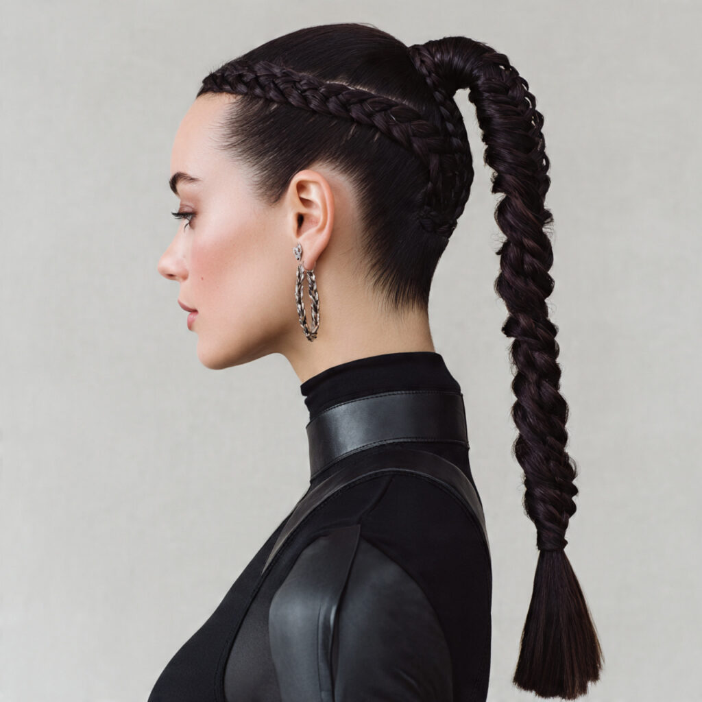 15 Quick Braided Hairstyles Ideas That Make You Look Put-Together in Minutes 4 sleek braided ponytail