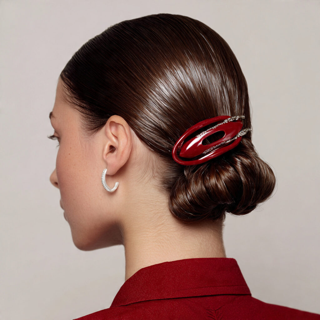 14 Greasy Hair Hairstyles That Actually Look Chic, Not “I Overslept Again.” 6 slicked back claw clip twist for greasy hair hairs