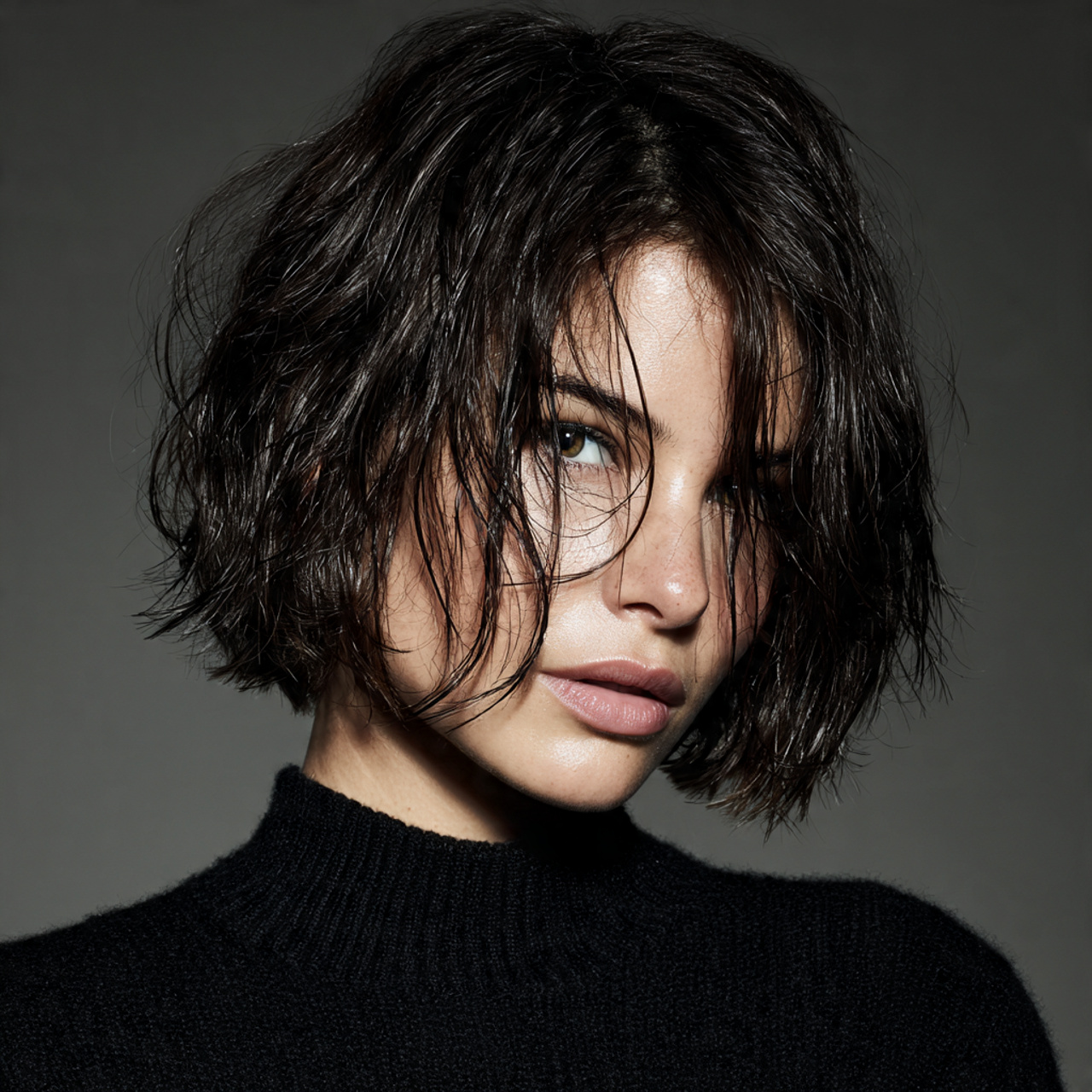 14 Layered Bob Hairstyles Ideas That’ll Give You Instant Main Character Energy in 2026 (Book That Appointment, Bestie) 13 Wet-Look Textured Layered Bob