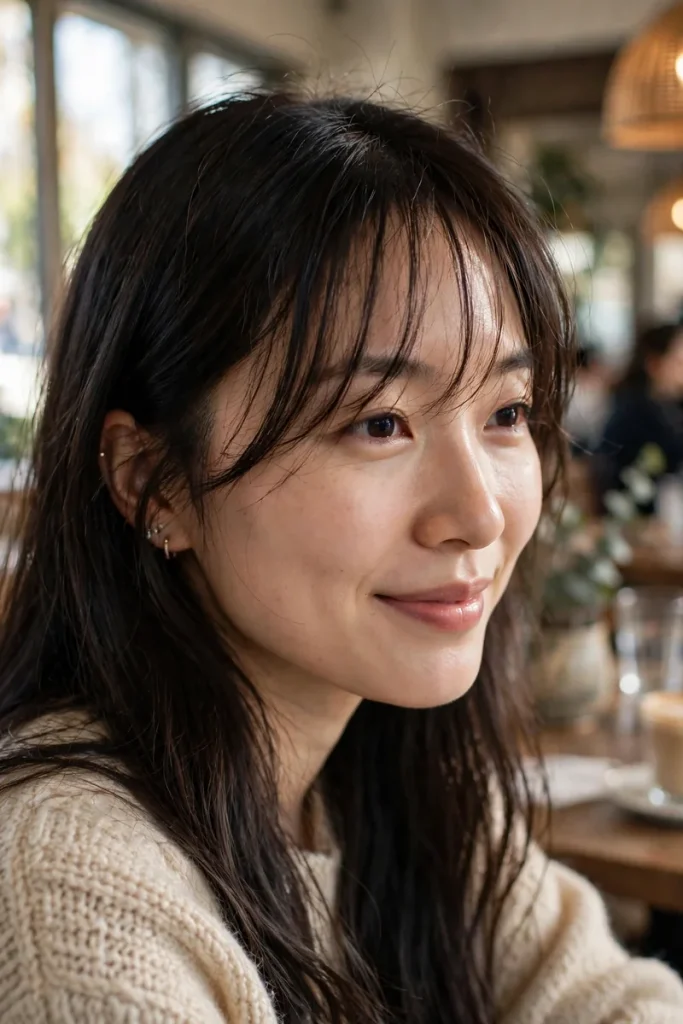 15 Hairstyles With Bangs, Sorted by How Much Commitment They Take 2 01 wispy bangs long hair