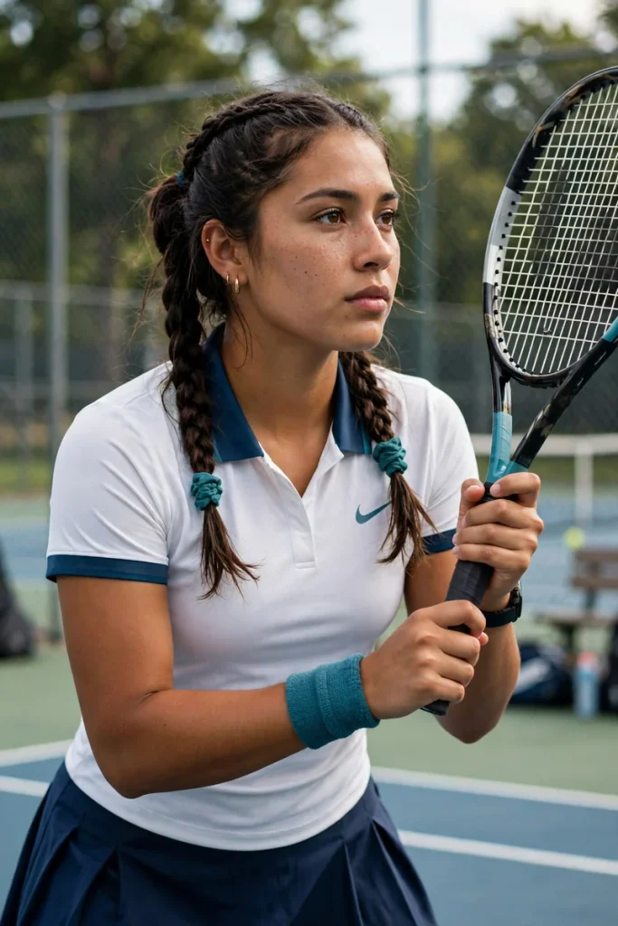 14 Sporty Hairstyles ideas, Chosen for What Your Workout Demands 3 02 low pigtail braids 1