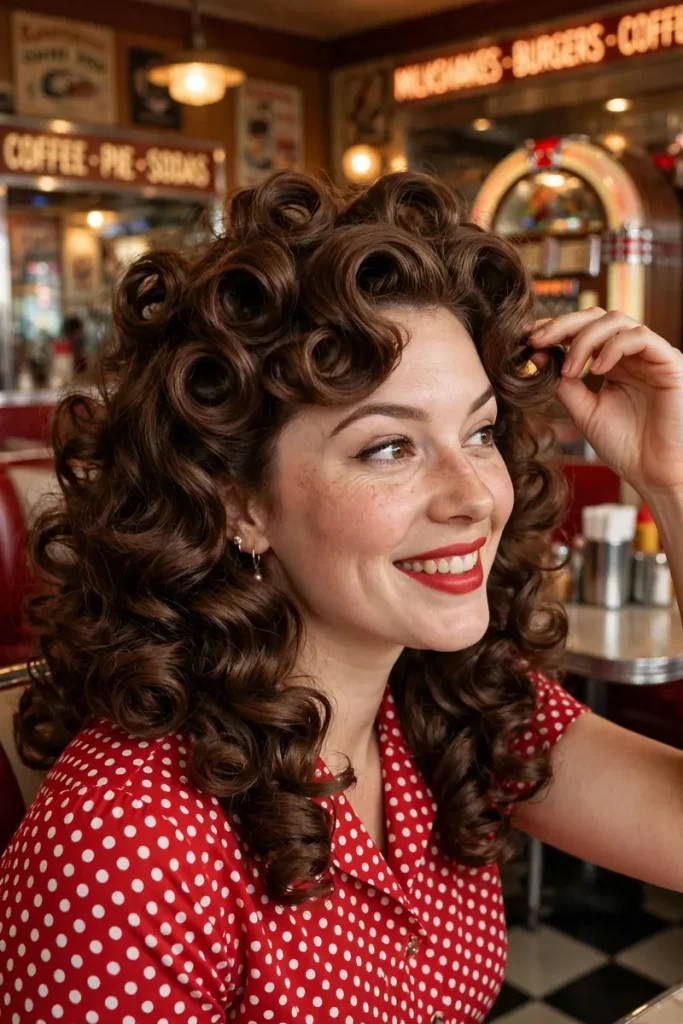 16 Curled Hairstyles Ideas Sorted by Curling Iron Barrel Size 3 02 pin up curls