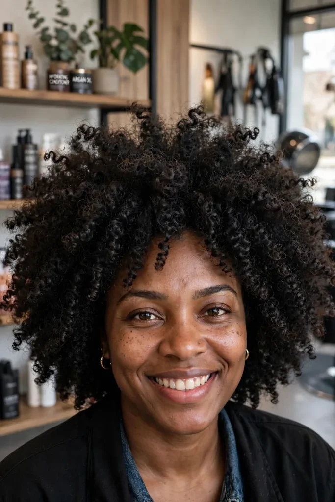 16 Curled Hairstyles Ideas Sorted by Curling Iron Barrel Size 5 04 curly afro textured 1