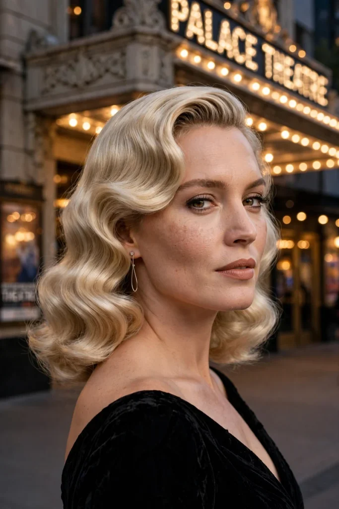 16 Curled Hairstyles Ideas Sorted by Curling Iron Barrel Size 6 05 hollywood waves 1