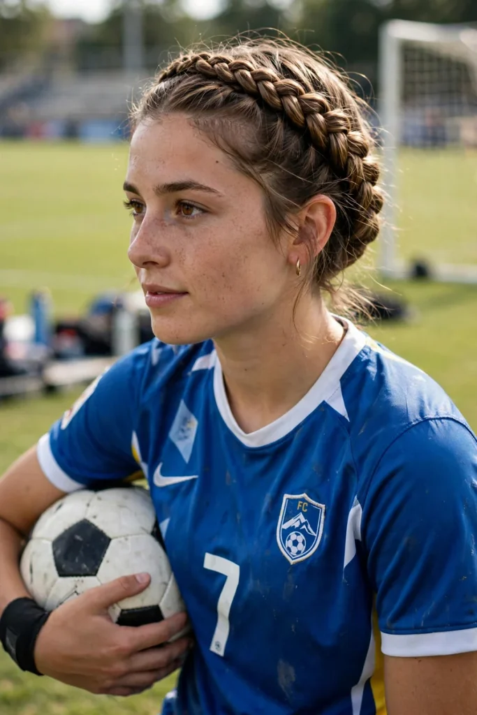 14 Sporty Hairstyles ideas, Chosen for What Your Workout Demands 7 06 halo braid 1