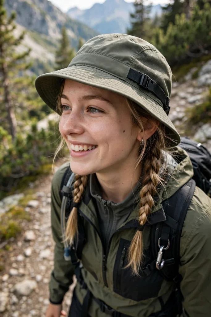 14 Sporty Hairstyles ideas, Chosen for What Your Workout Demands 13 12 french braids bucket hat