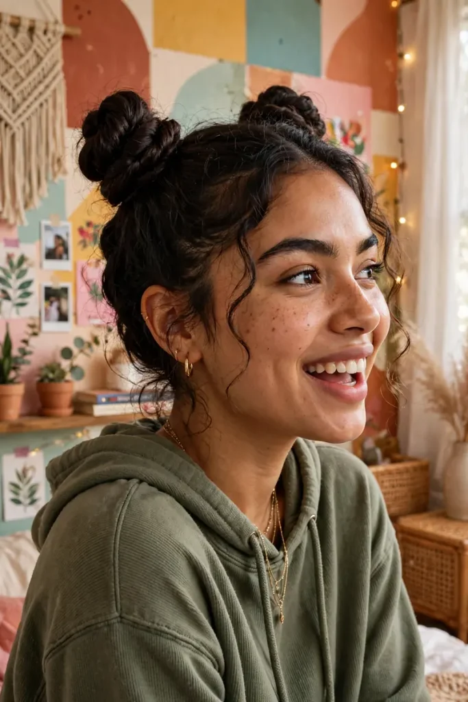16 Cute Quick Hairstyles, Counted Down From 5 Minutes to 30 Seconds 5 13 double twisted space buns
