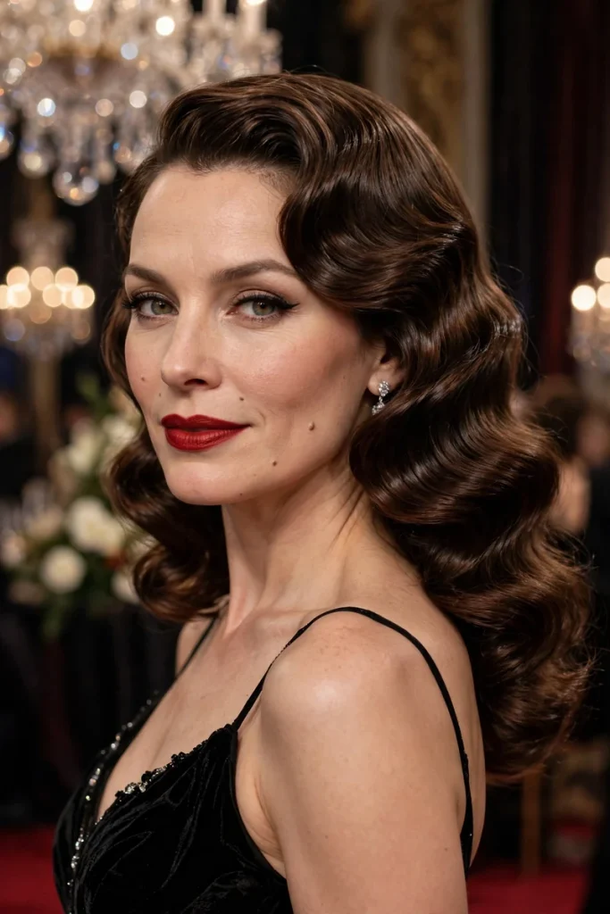16 Curled Hairstyles Ideas Sorted by Curling Iron Barrel Size 13 13 old hollywood glamour
