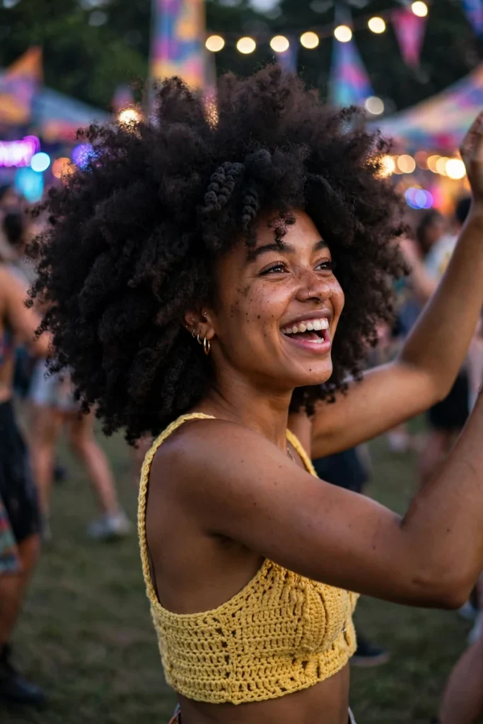 15 fluffy afro crochet