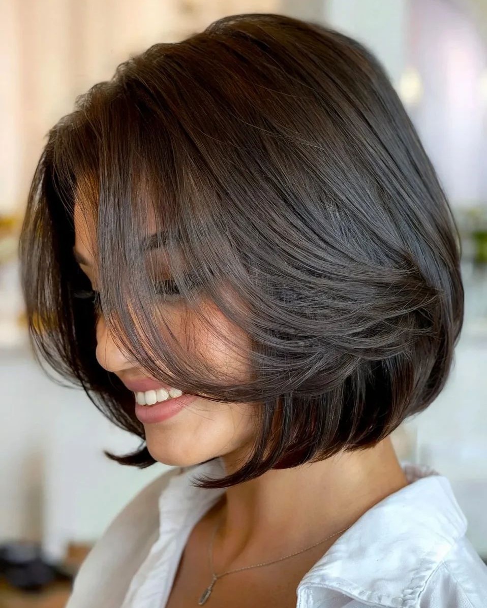16 Cute Short Hairstyles Ideas You’ll Want to Try Immediately (Because Long Hair Is Overrated Anyway) 11 Chin-Length Bob with Layers