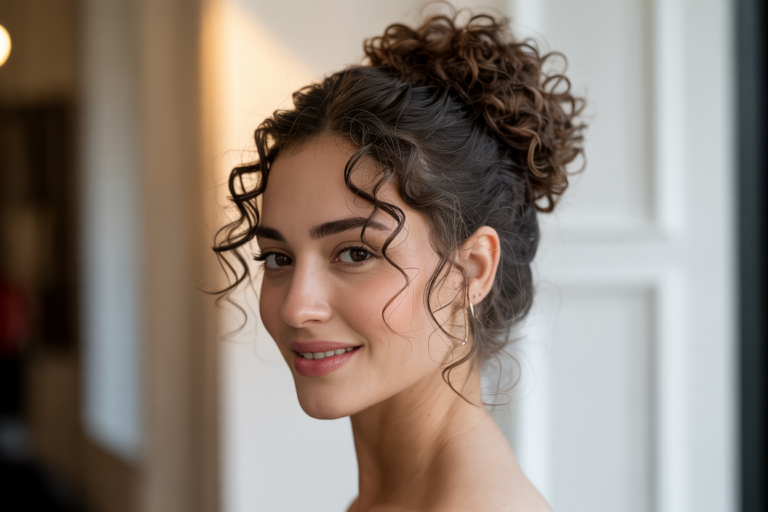 Curly Bun Hairstyles