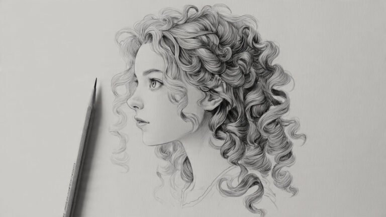 Curly Hairstyles Drawing