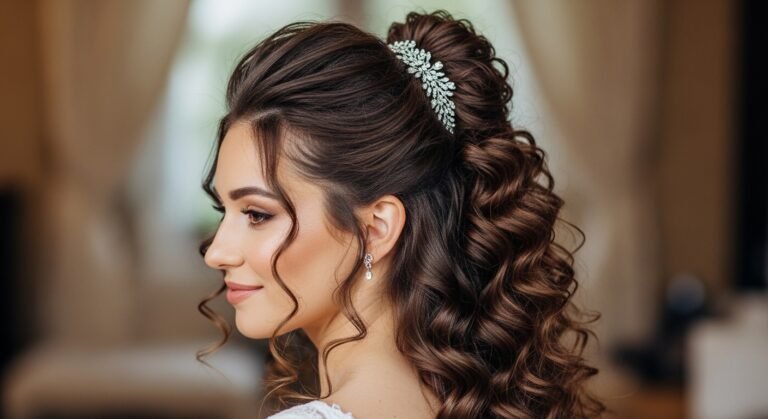 Curly Half-Up Half-Down Hairstyles