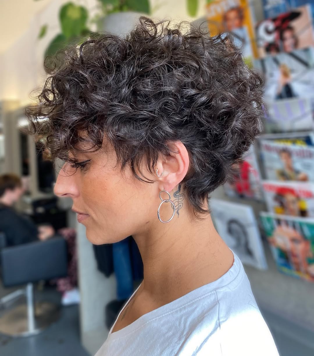 17 Curly Pixie Hairstyles That Are Seriously Too Cute (And Low-Key Genius) 10 Curly Pixie with Shaved Design
