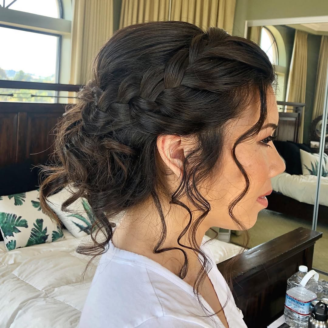 16 French Braid Hairstyle Ideas That Will Instantly Upgrade Your Look (Like… Main Character Energy ) 12 French Braid Updo