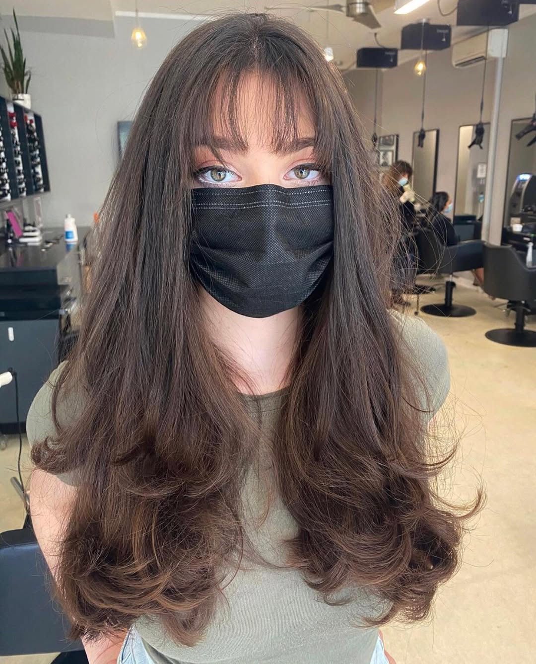 15 Unexpected Hairstyles With Bangs That Are Taking Over Pinterest 2 Long layers with wispy bangs