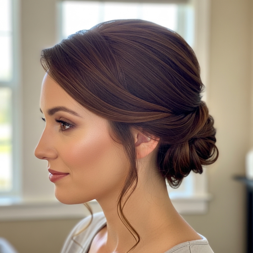 15 Curly Half-Up Half-Down Hairstyles That Are Too Cute Not to Try Right Now 14 Low Half-Up Twist