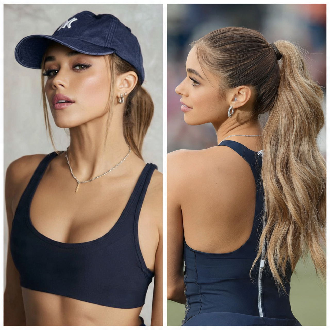 14 Sporty Hairstyles Ideas That Make You Look Effortlessly Cool (Even When You’re Late) 10 Low Ponytail with Cap