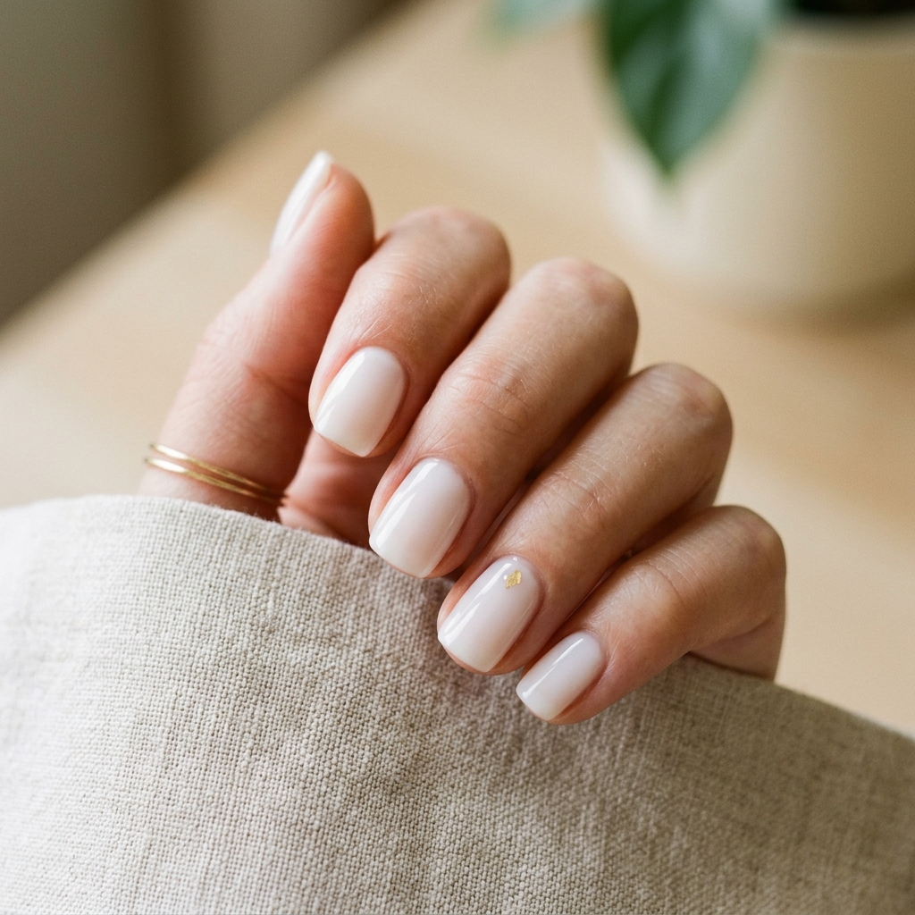 16 Summer Nail Colors Ideas That Are So Cute You’ll Want a Mani ASAP 3 Milky White Minimalist nails