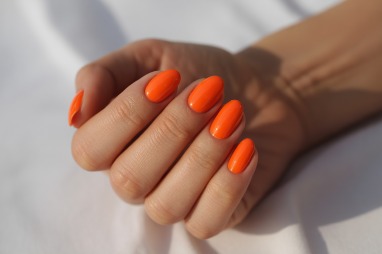 Orange Summer Nails