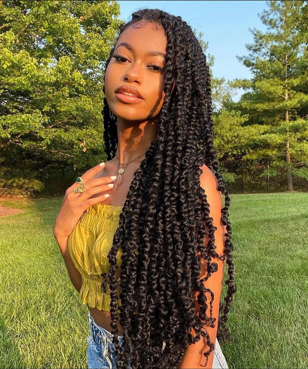 13 Hairstyles for Black Women That Are Giving Main Character Energy Right Now 9 Passion Twists