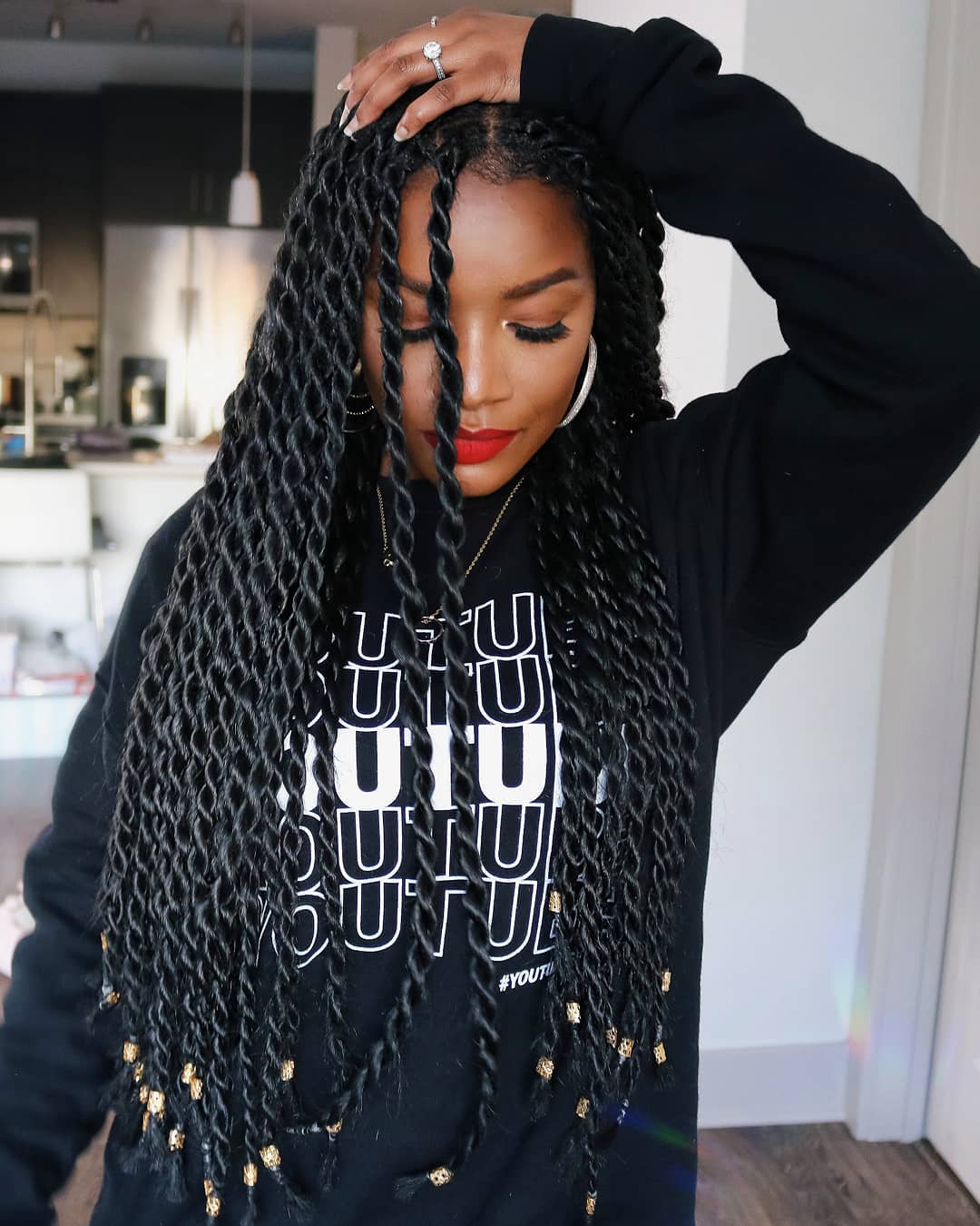 14 African Braids Hairstyles Ideas That Will Instantly Upgrade Your Look (No Effort Required) 12 Senegalese Twists