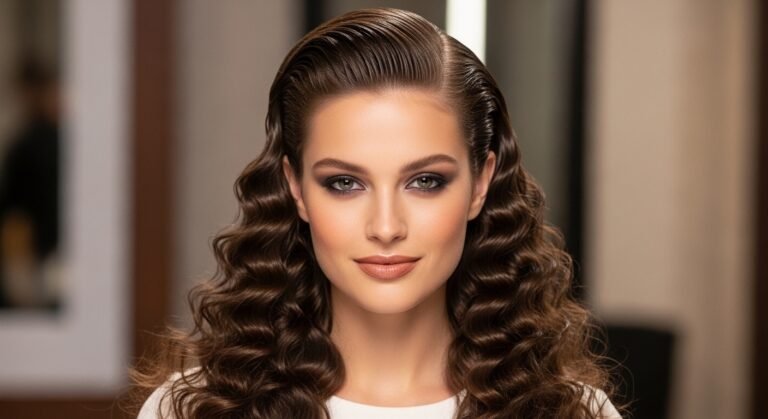 Slick Back Curly Hairstyles