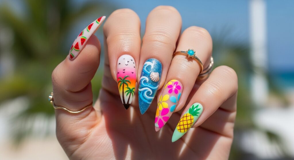 Stiletto Summer Nails