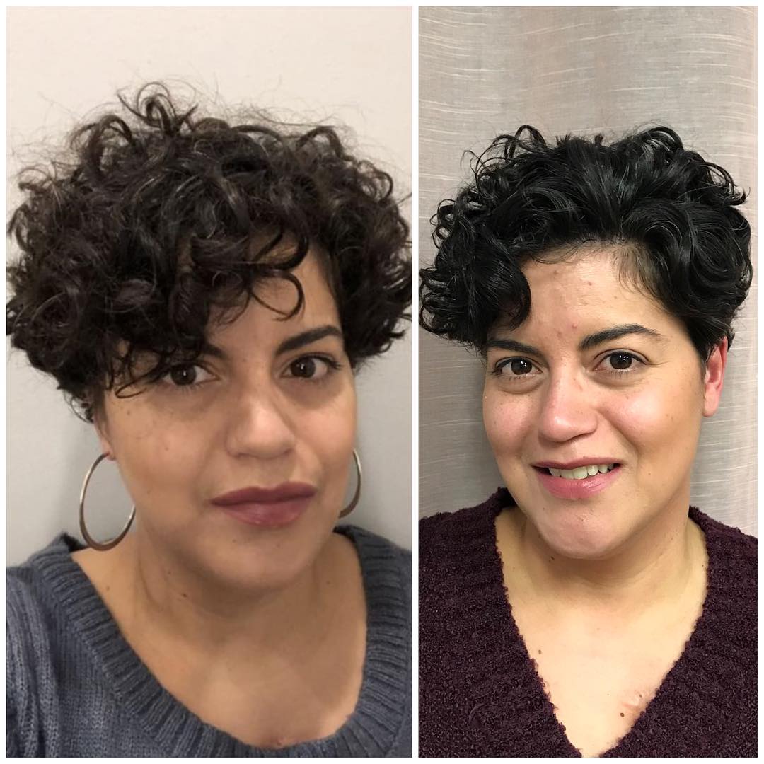 16 Short Curly Hairstyles for Women That Are Basically Effortless Chic 3 Tapered Curly Cut