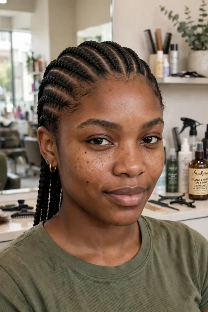 14 African Braid Hairstyles, Explained One Question at a Time 2 african 01 straight back cornrows