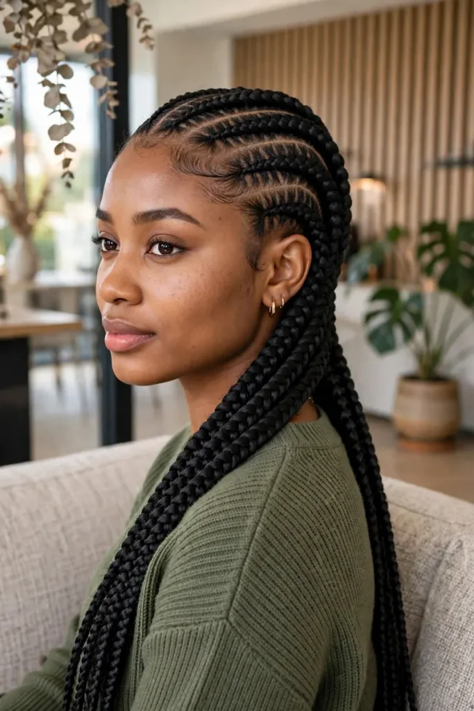 14 African Braid Hairstyles, Explained One Question at a Time 3 african 02 ghana braids