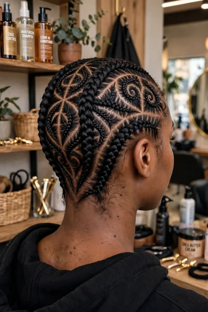 14 African Braid Hairstyles, Explained One Question at a Time 6 african 05 cornrow designs