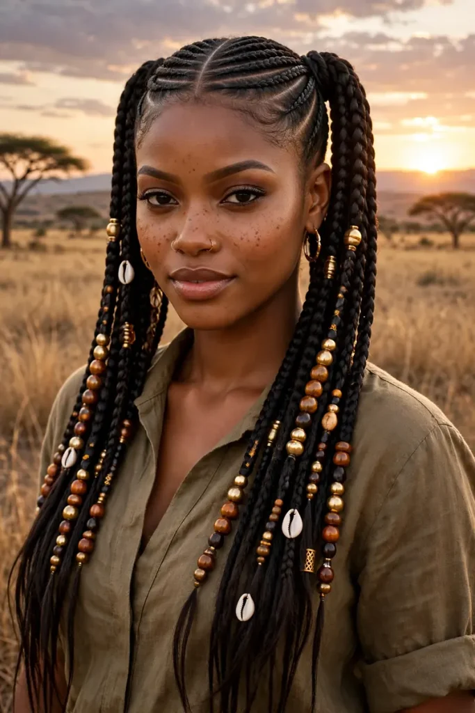 14 African Braid Hairstyles, Explained One Question at a Time 13 african 12 fulani braids